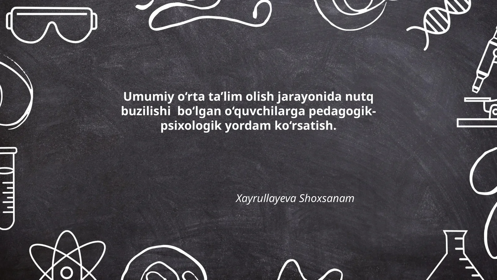 Umumiy o‘rta ta’lim olish jarayonida nutq buzilishlari