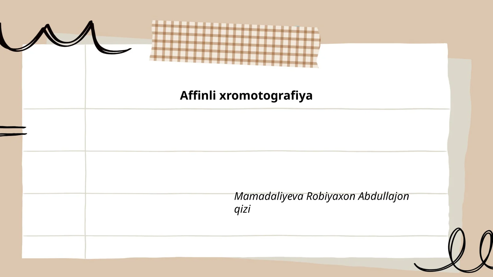 Affin xromatografiya