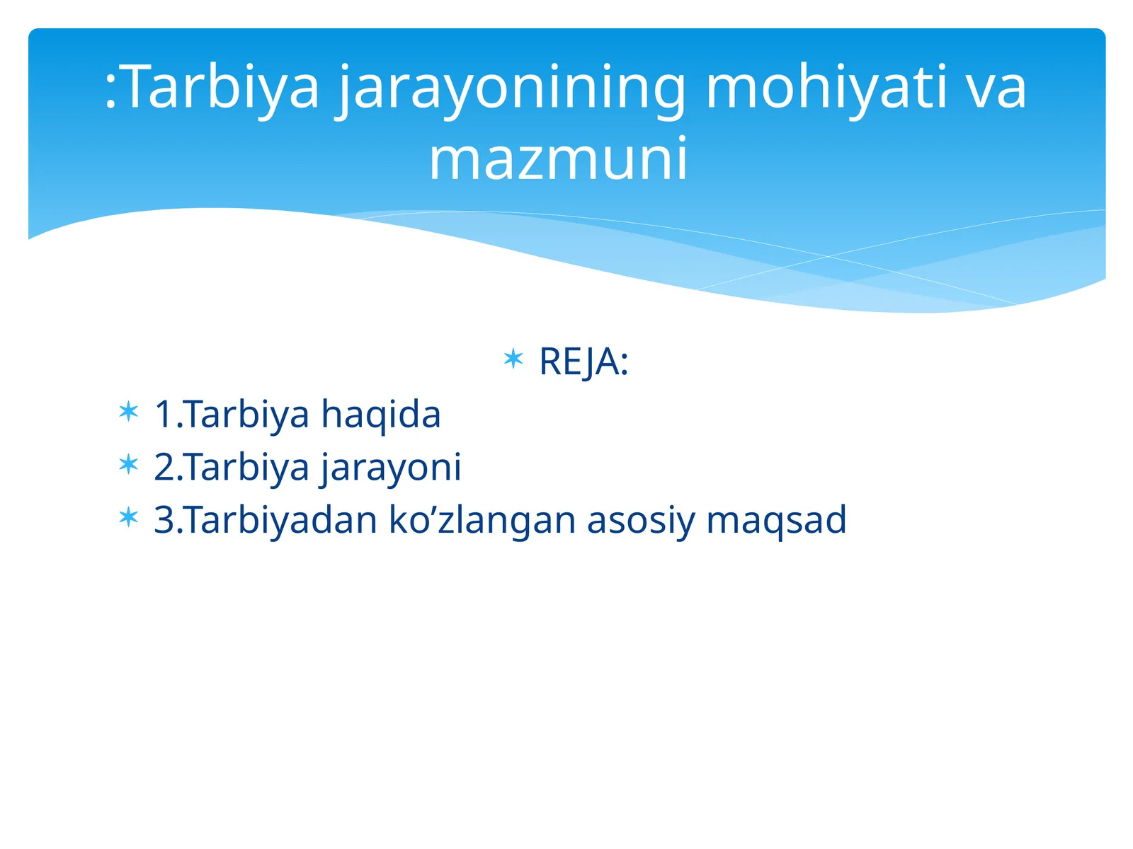 Tarbiya jarayoni