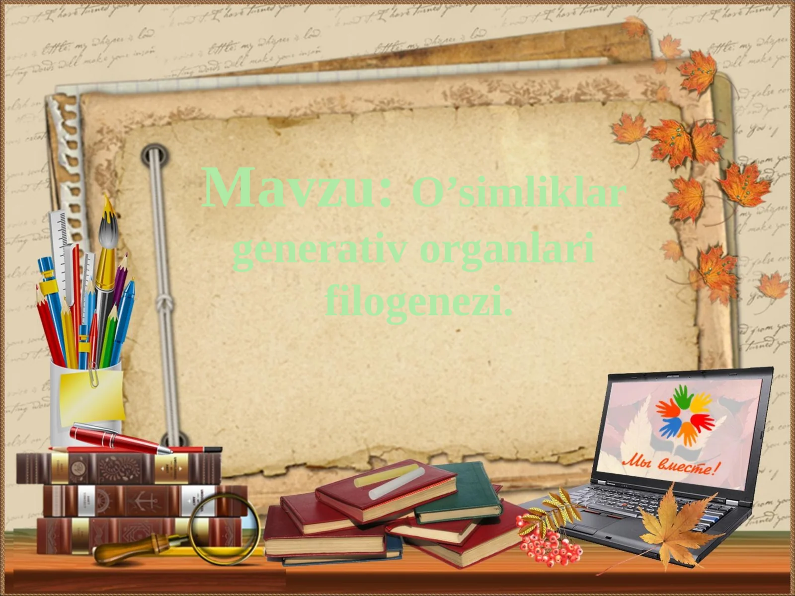 O’simliklar generativ organlari filogenezi