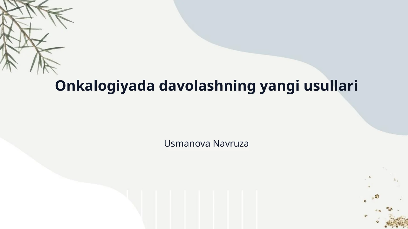 Onkalogiyada davolashning yangi usullari