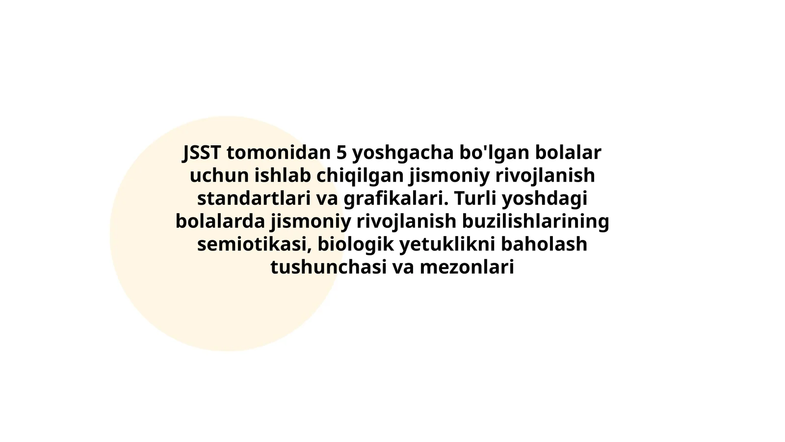 Jismoniy rivojlanish standartlari va grafikalari