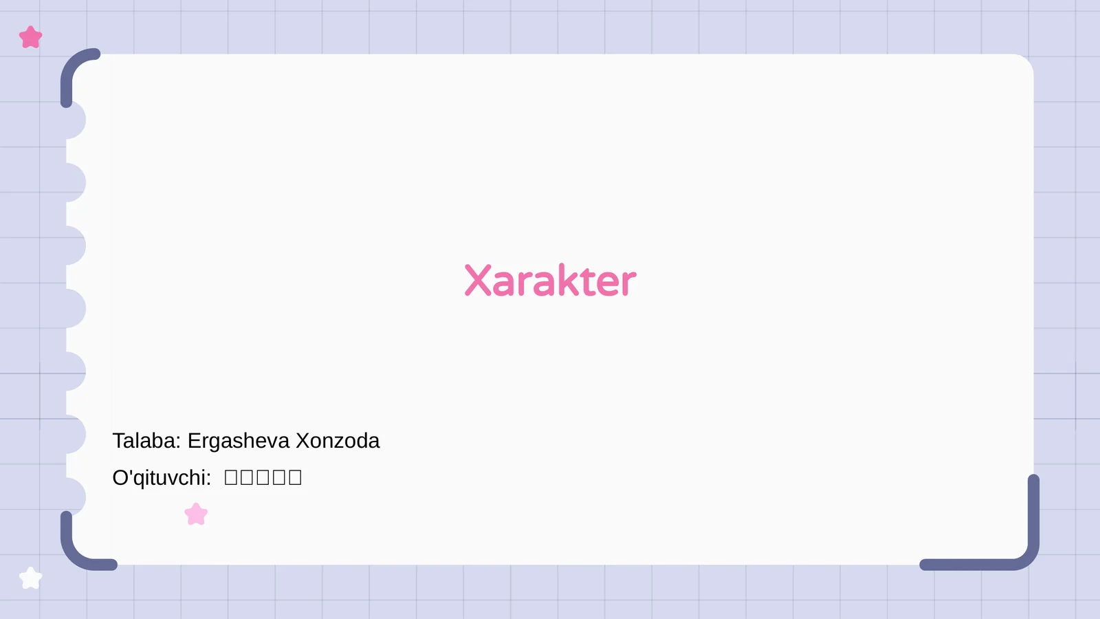 Xarakter