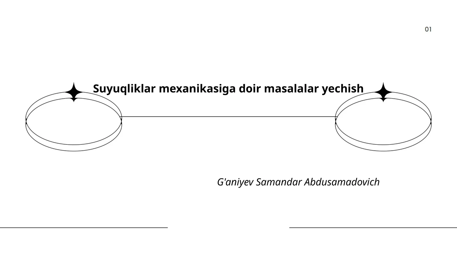 Suyuqliklar mexanikasiga doir masalalar yechish