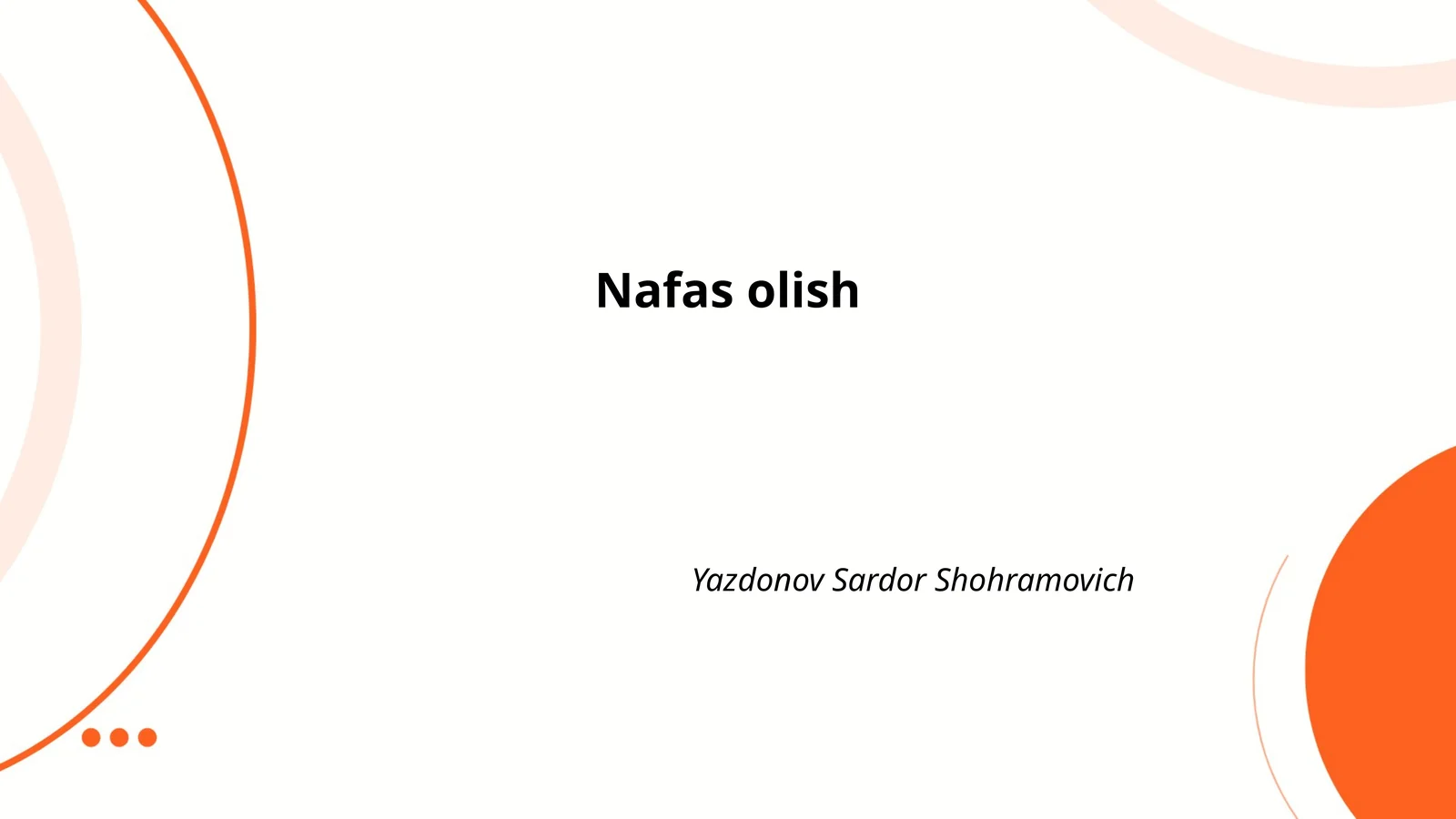 Nafas olish