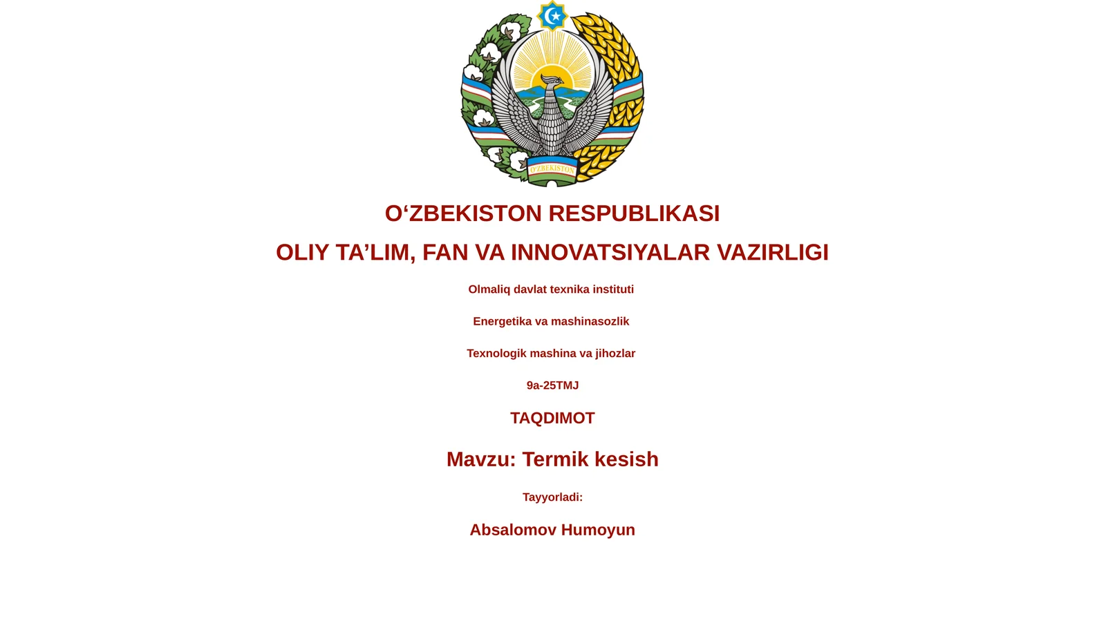 Termik kesish