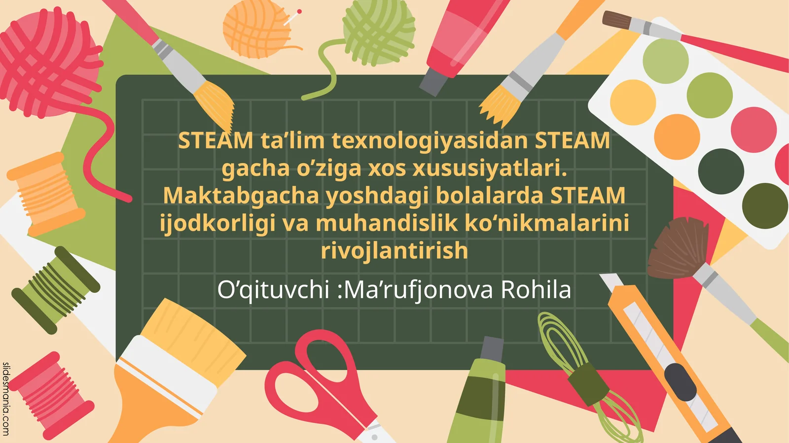 Maktabgacha yoshdagi bolalarda STEAM ijodkorligi va muhandislik ko‘nikmalarini rivojlantirish