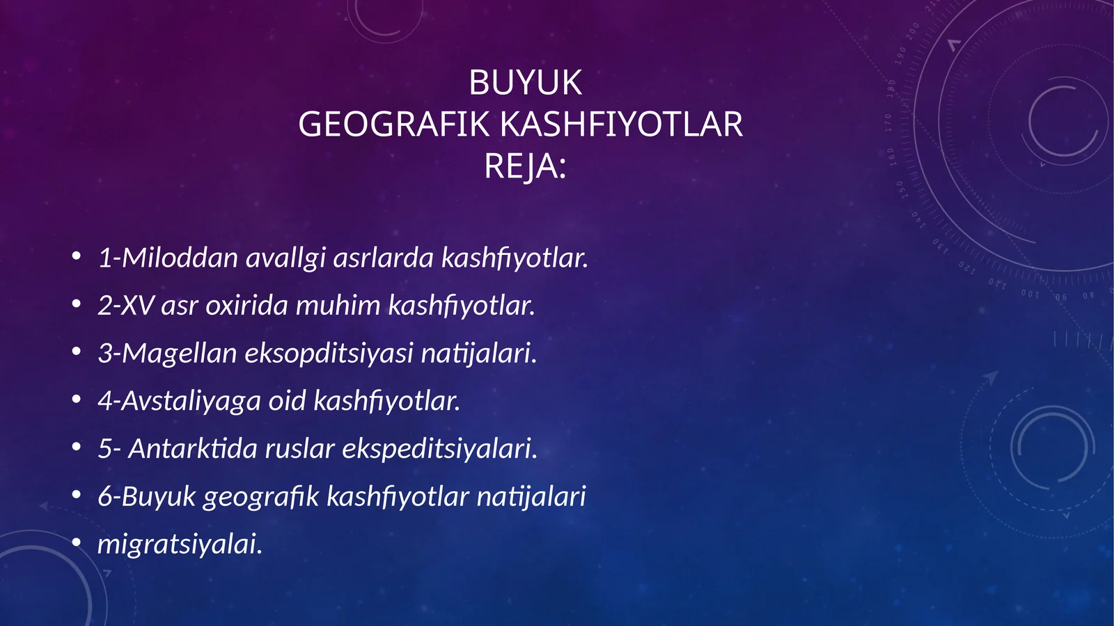 BuyukGeografik Kashfiyotlar