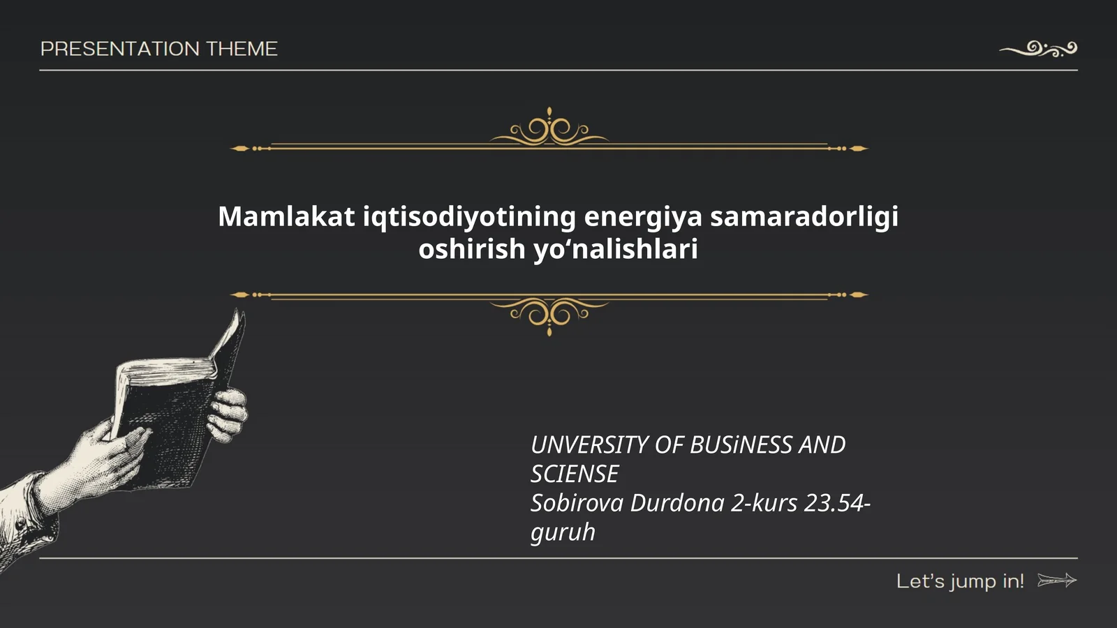 Mamlakat iqtisodiyotining energiya samaradorligi oshirish yoʻnalishlari