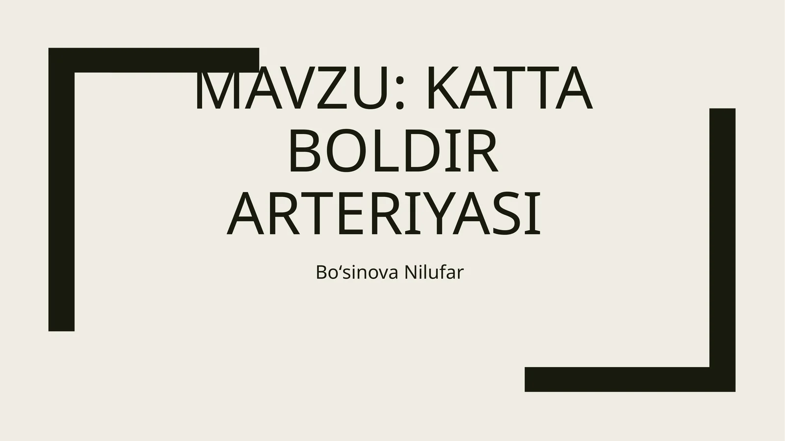 Katta boldir arteriyasi