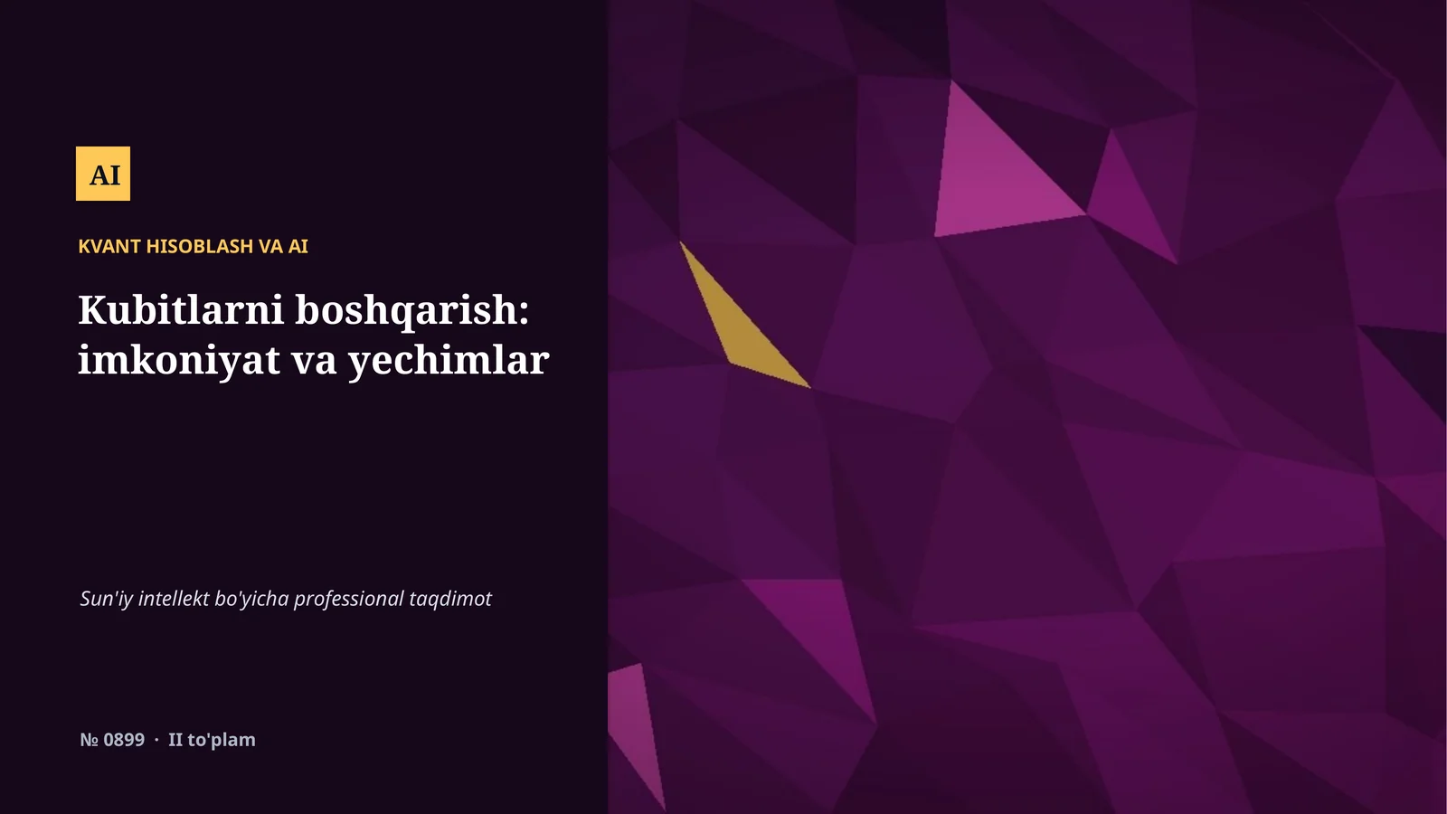KVANT HISOBLASH VA AI