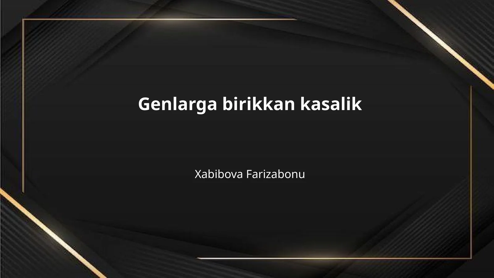 Genlarga birikkan kasalik