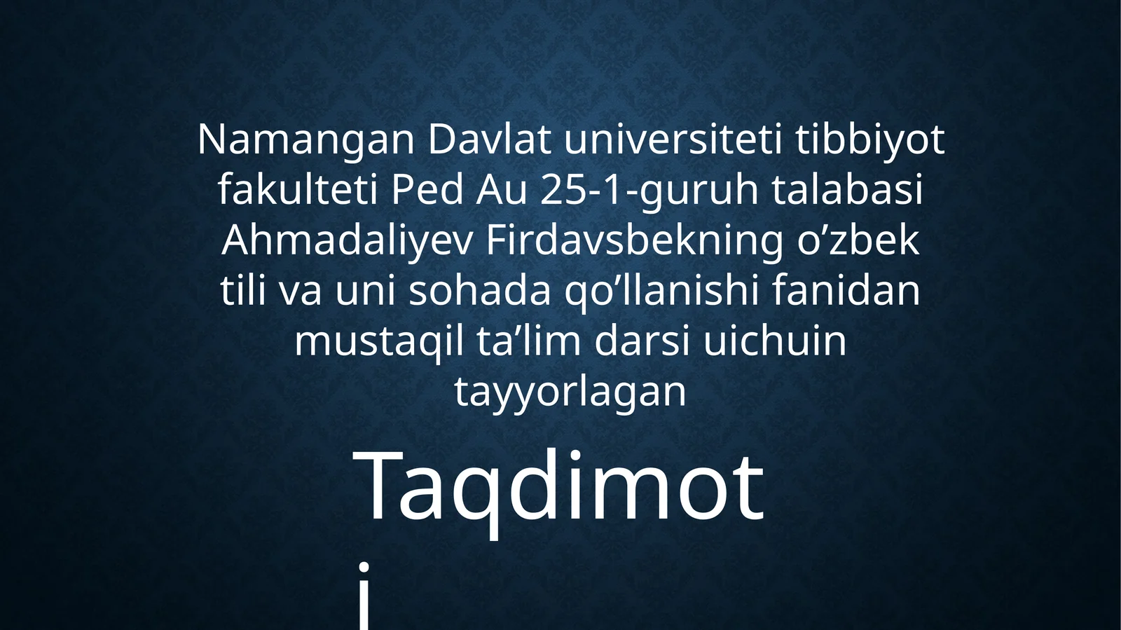 O‘zbek tilining asosiy imlo qoidalari