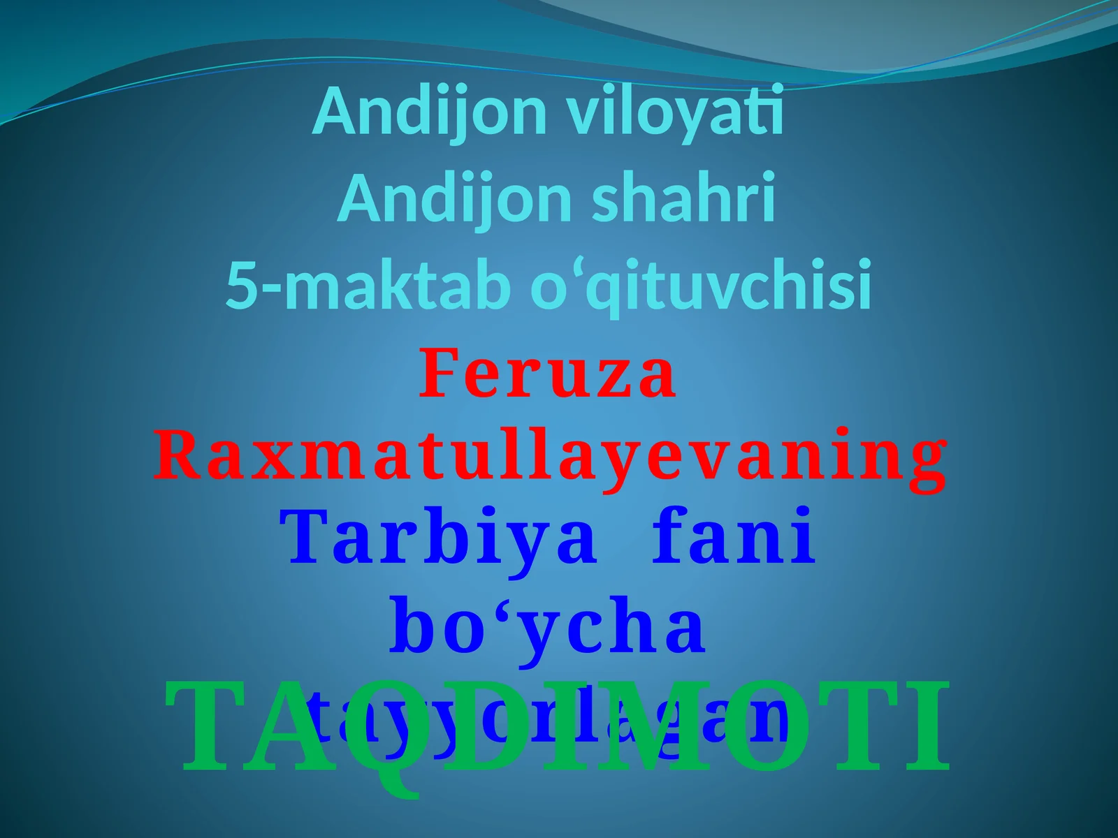 IFTIXORIMSAN-JANNATMAKON O‘ZBEKISTON