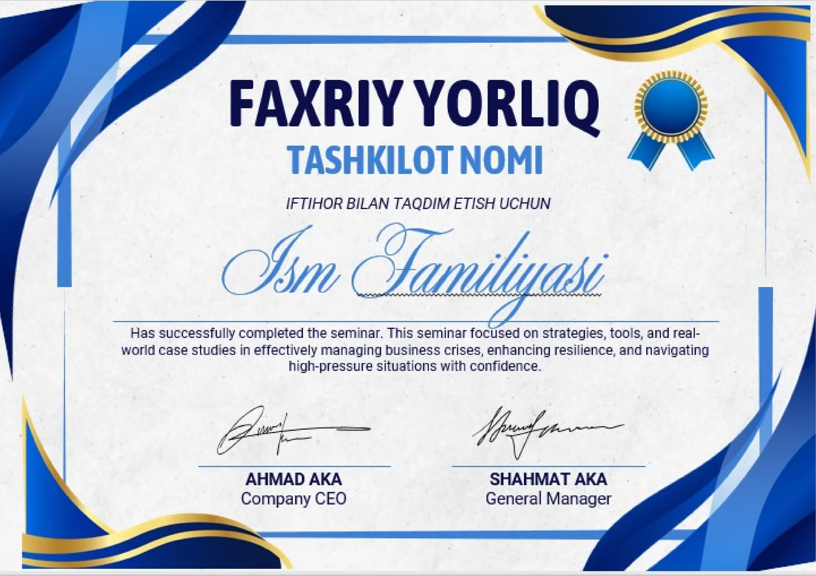 FAXRIY YORLIQ