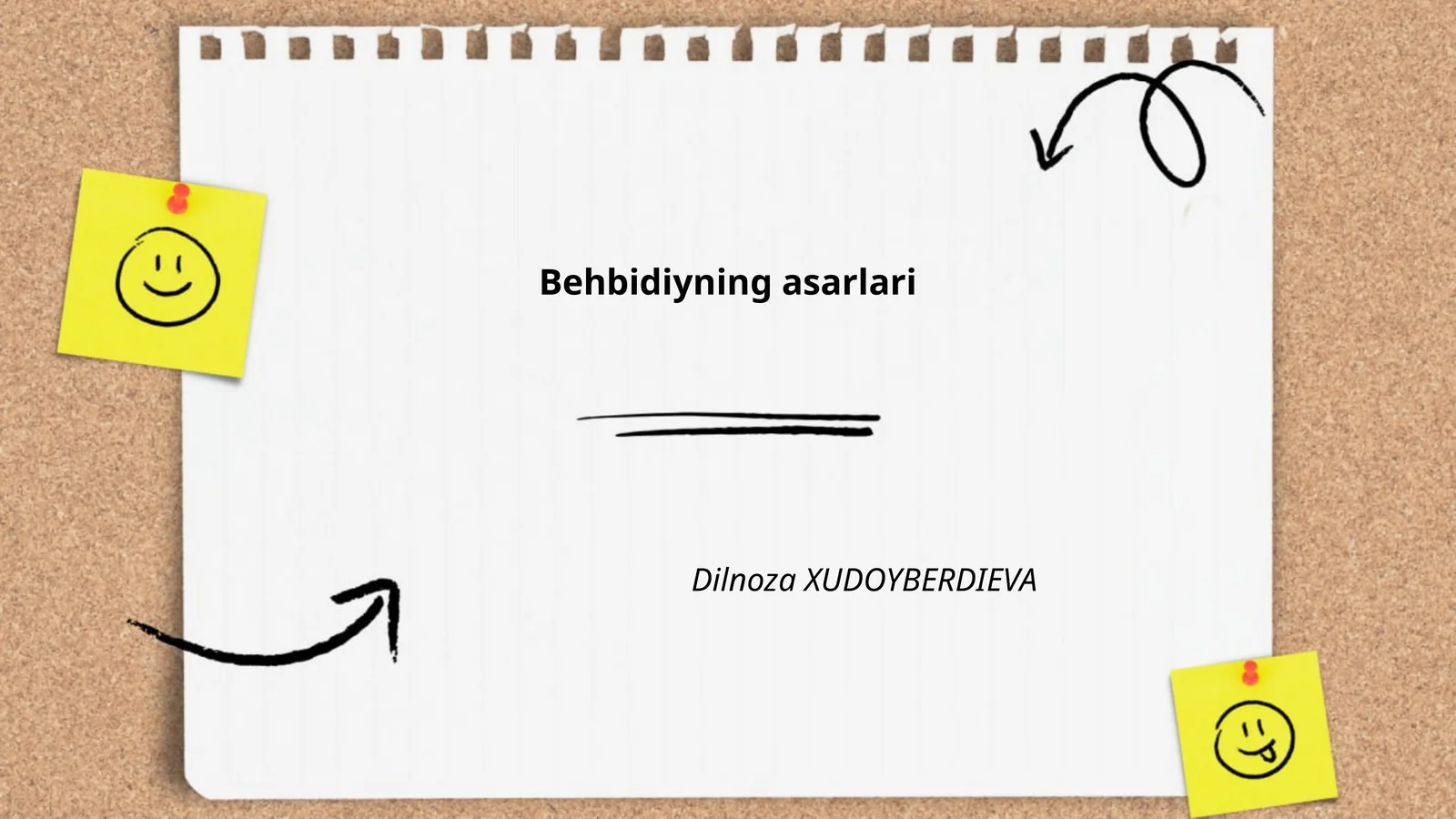 Behbidiyning asarlari