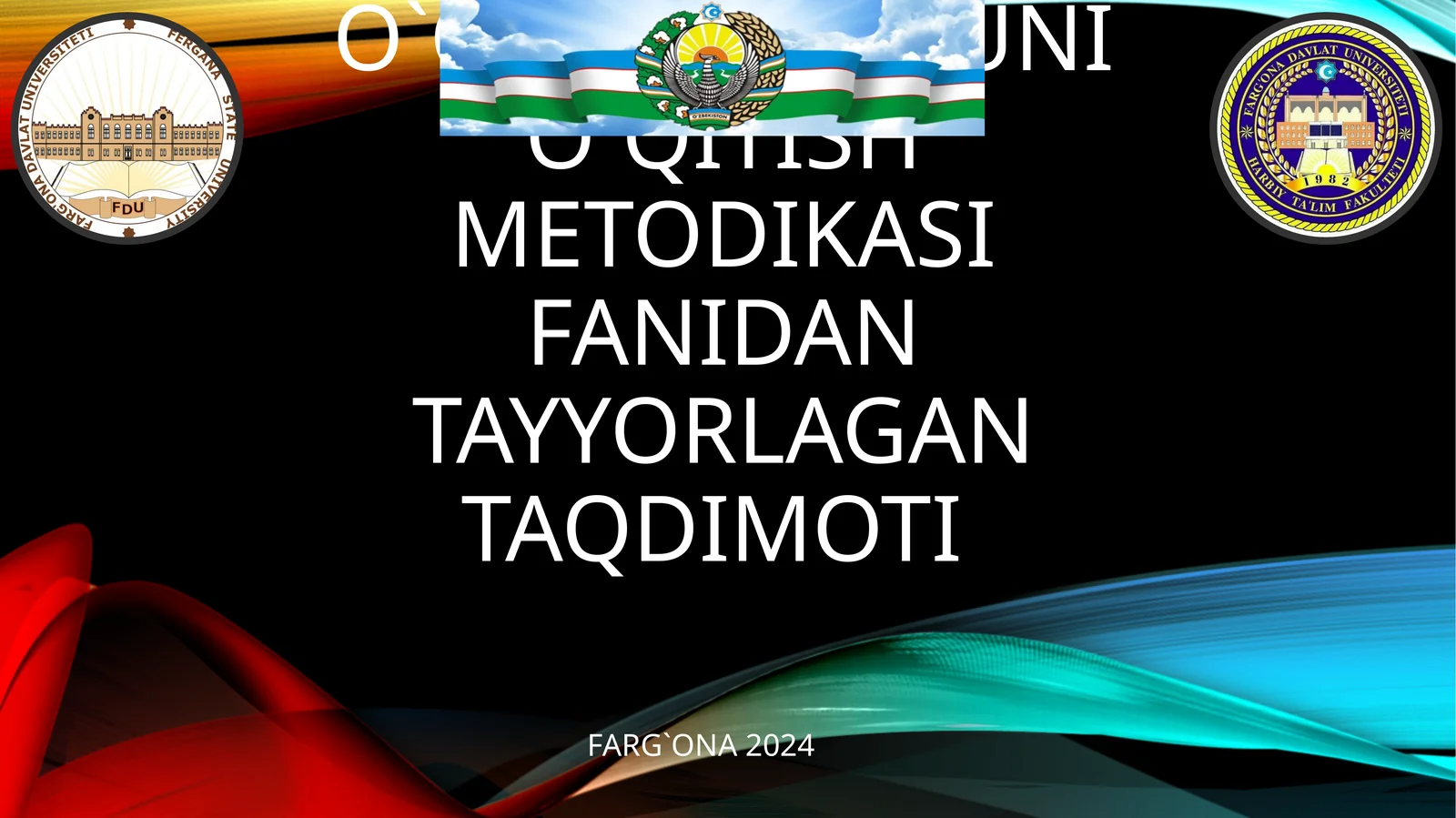 O’qqitish sportini o’qitish va mashq qilish uslubi yoti