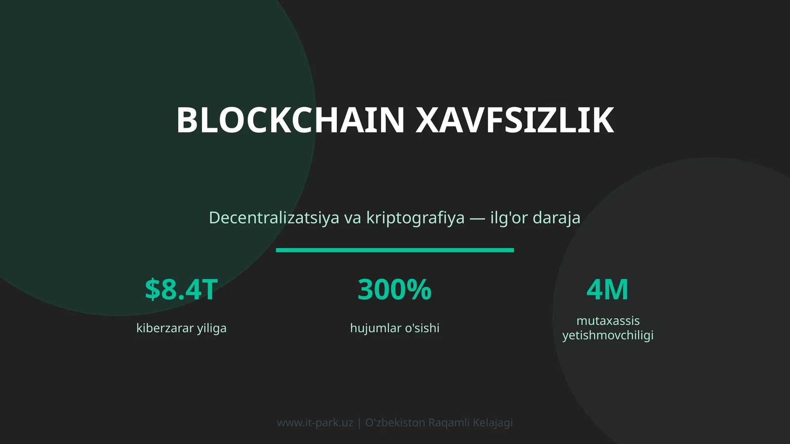 BLOCKCHAIN XAVFSIZLIK