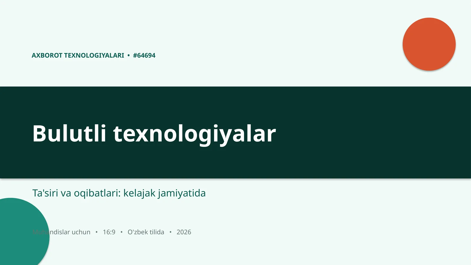 Bulutli texnologiyalar