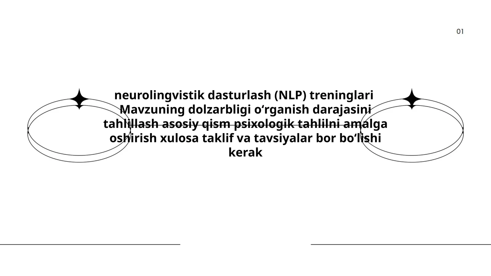 neurolingvistik dasturlash (NLP) treninglari