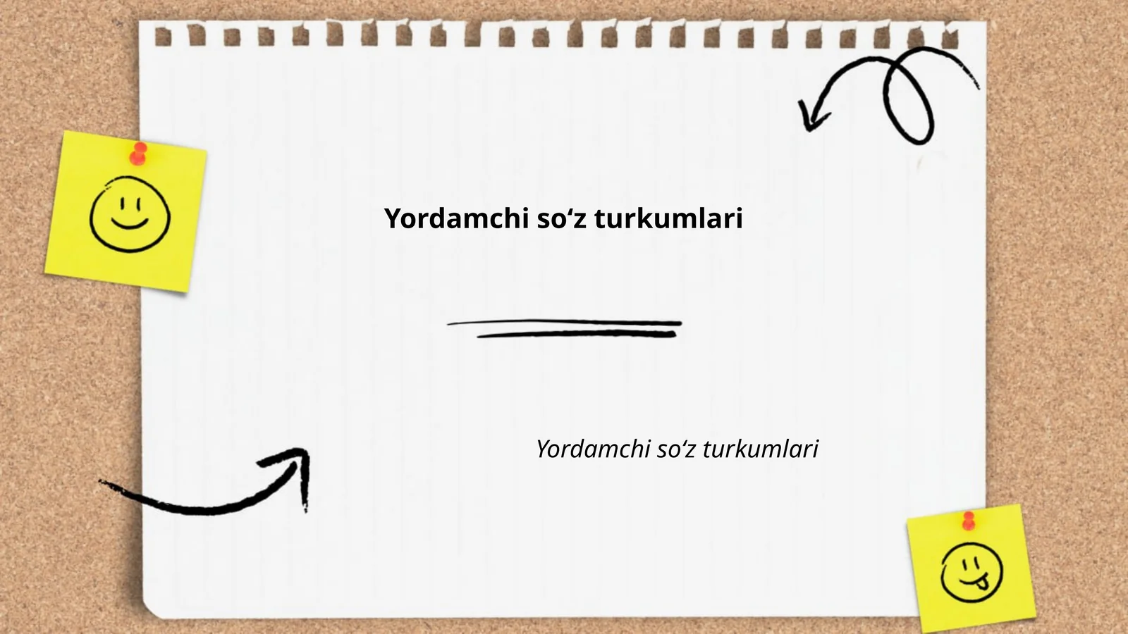 Yordamchi soʻz turkumlari