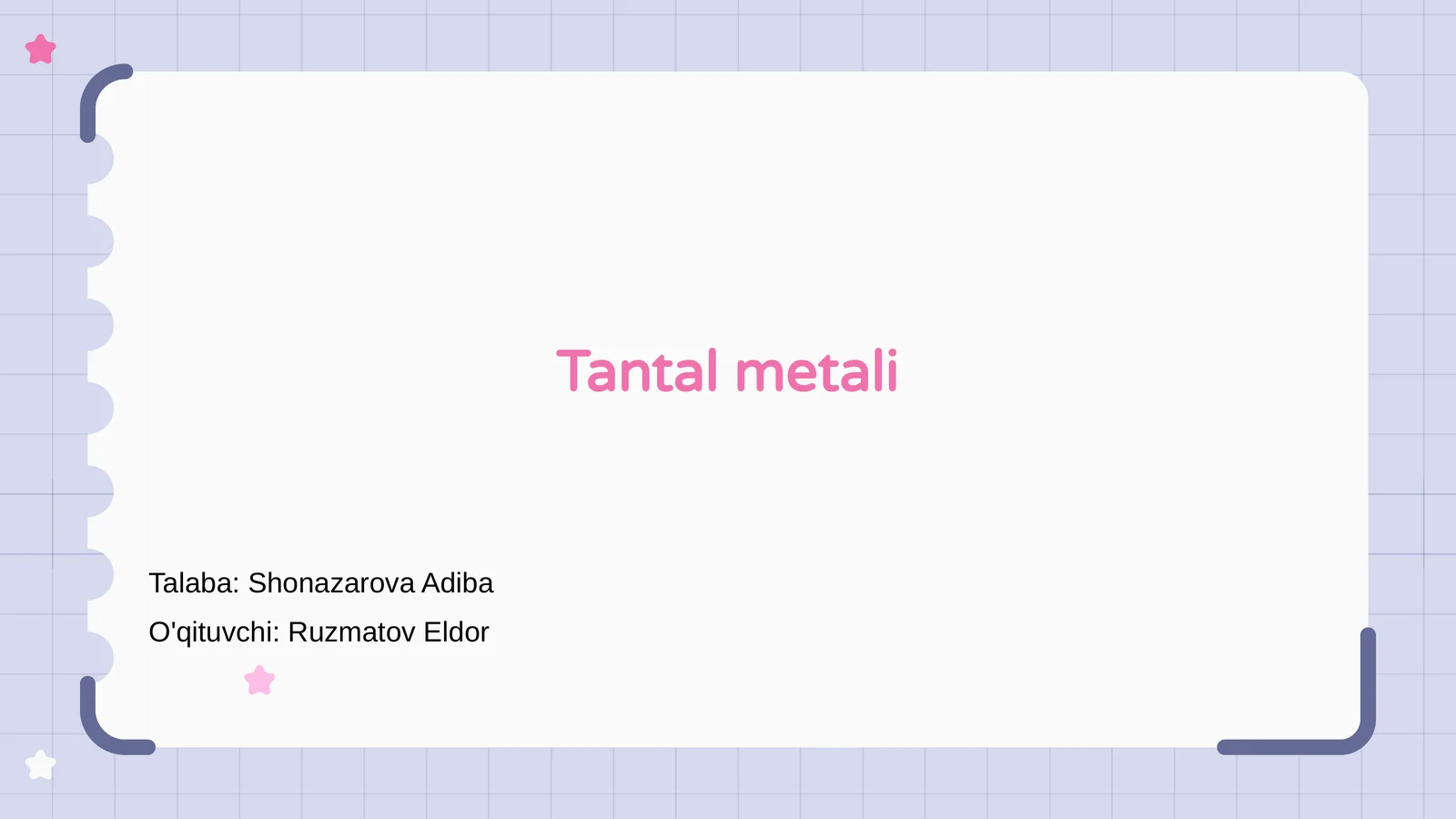 Tantal metali
