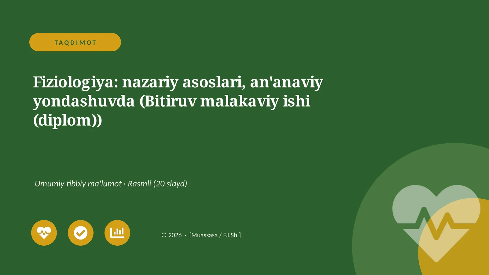Fiziologiya: nazariy asoslari