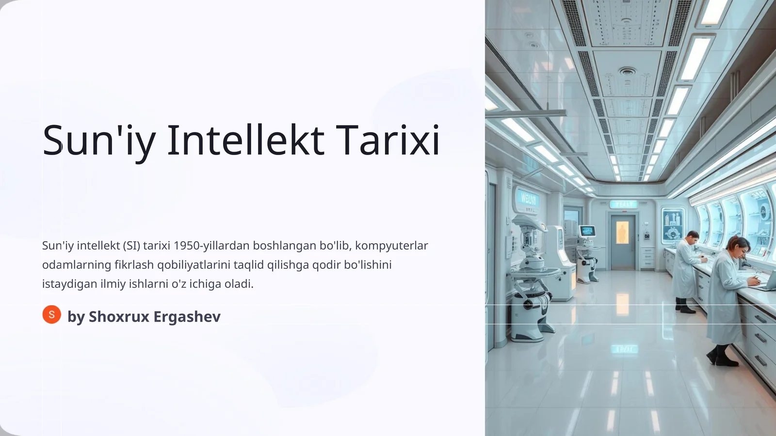 Sun'iy Intellekt Tarixi