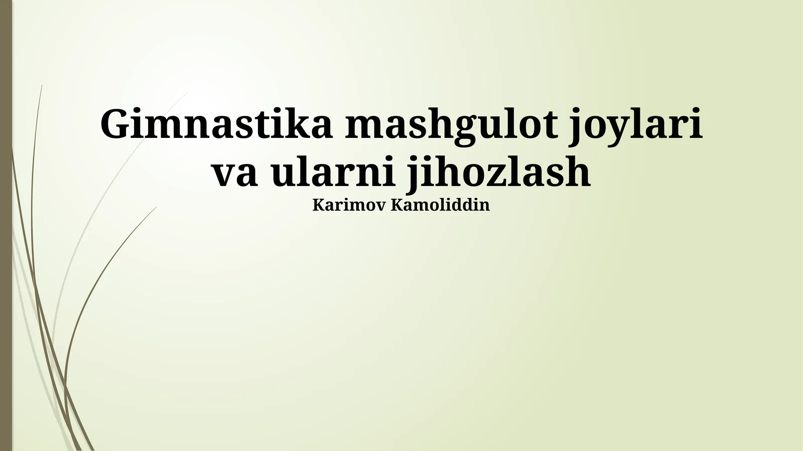 Gimnastika Mashg'ulotlari Majmualari