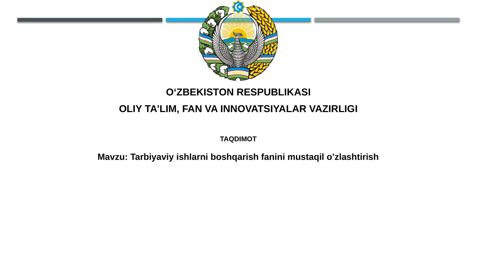 Ta'limiy ishni boshqarish ilmi