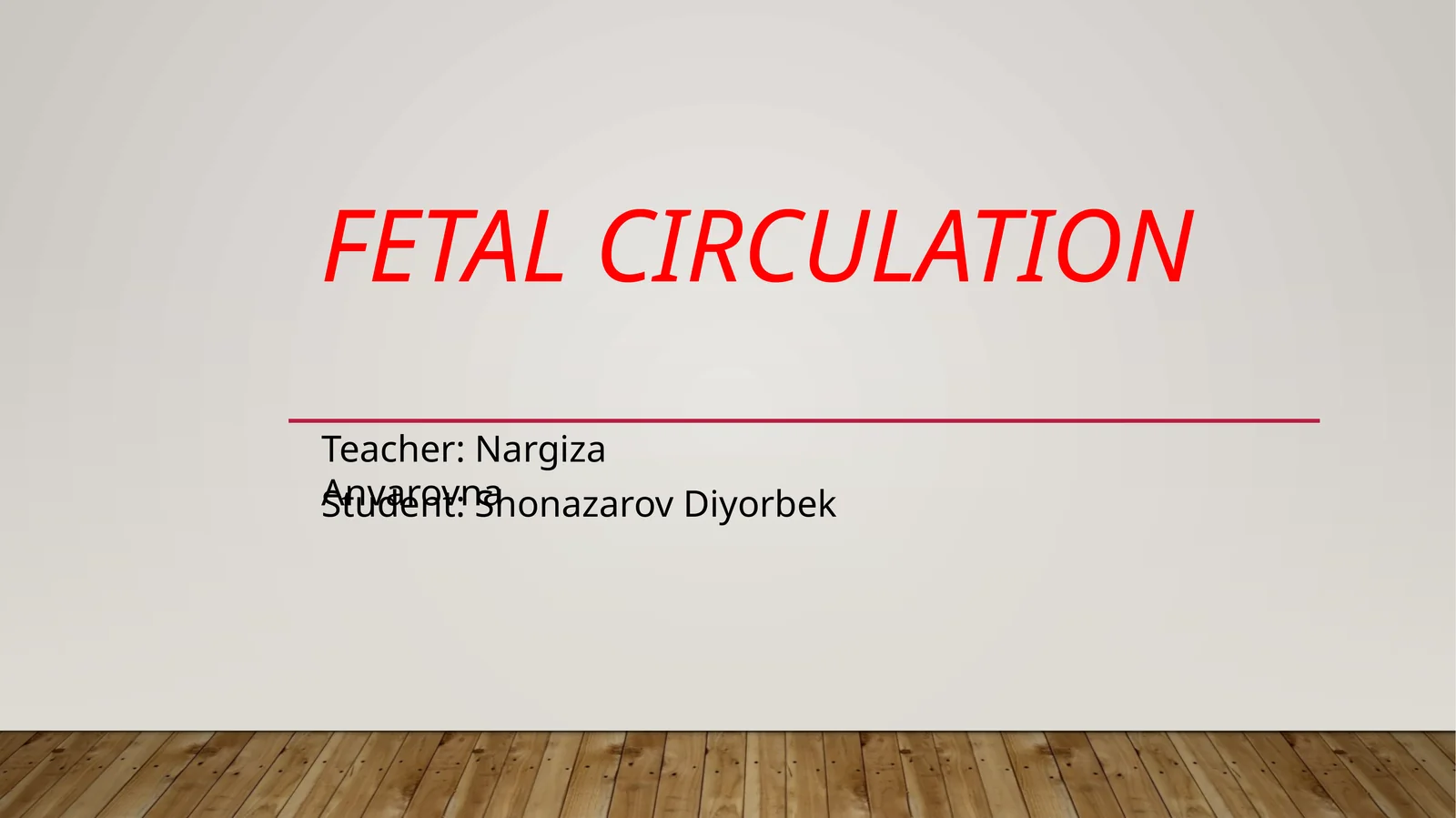 Fetalcirculation