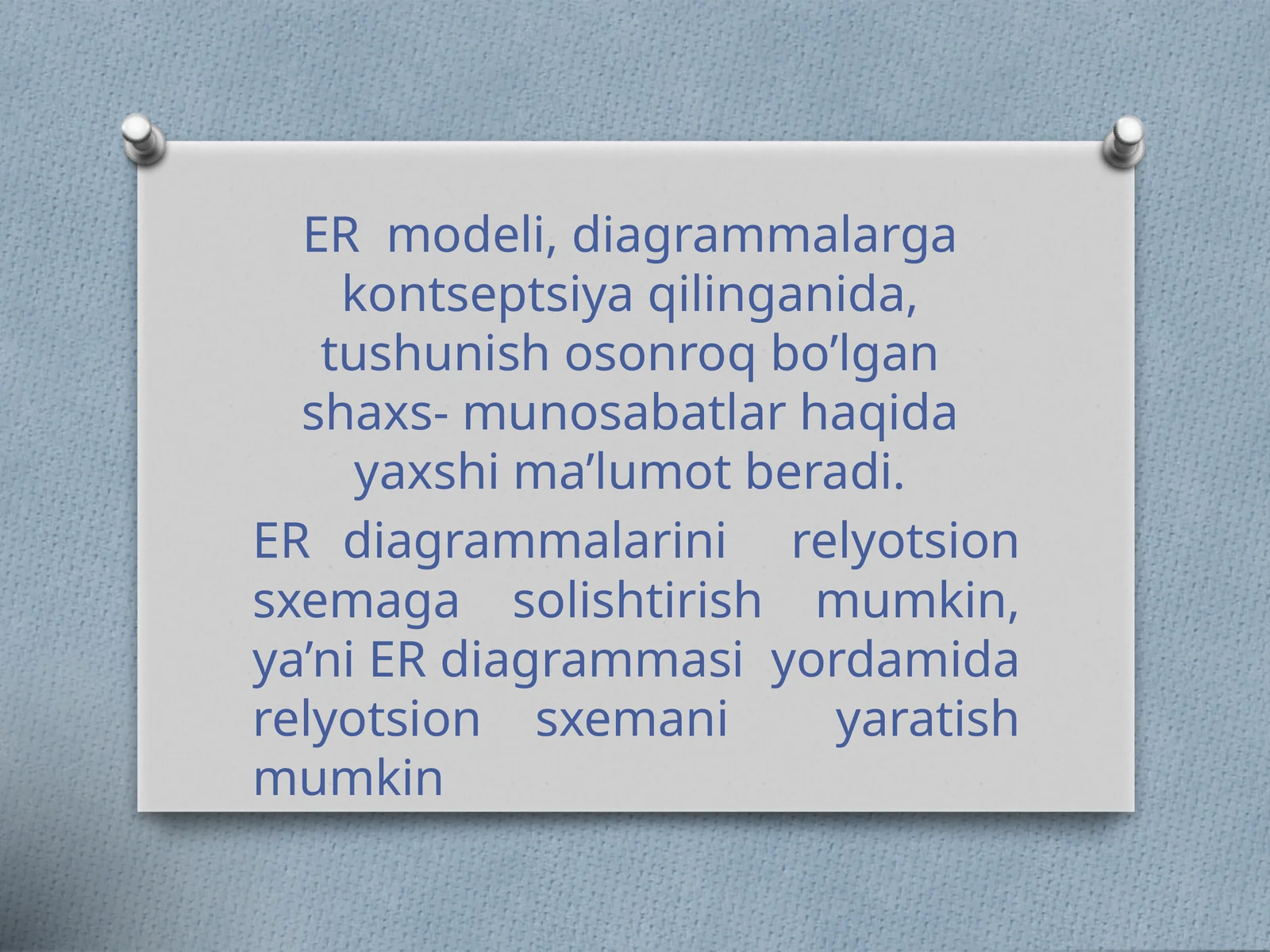 ER modeli