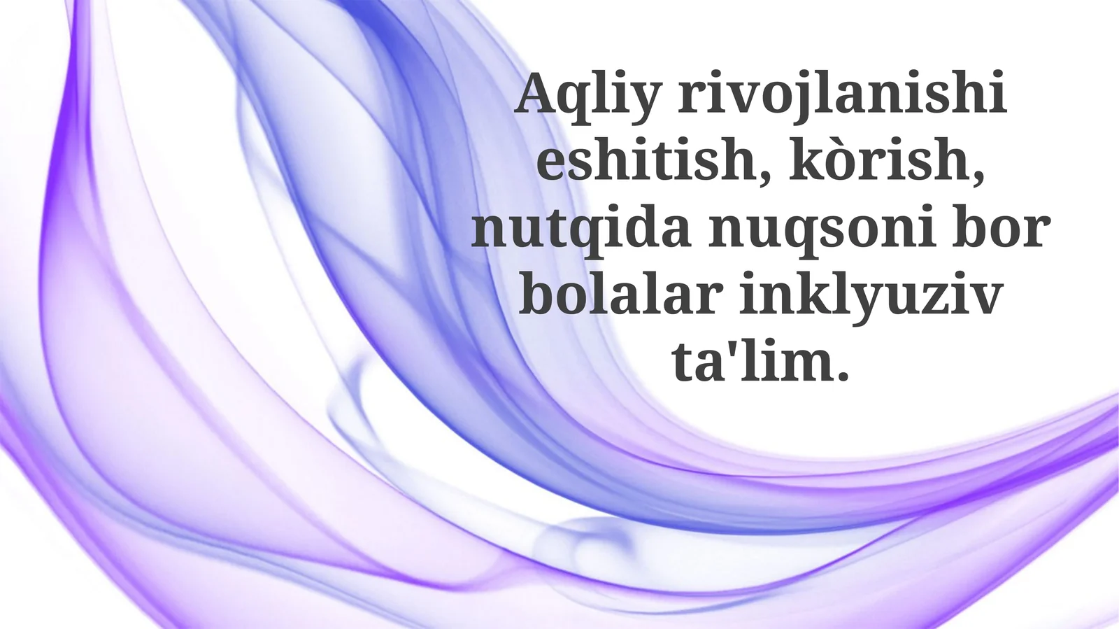 Inklyuziv Ta'limni Tushunish