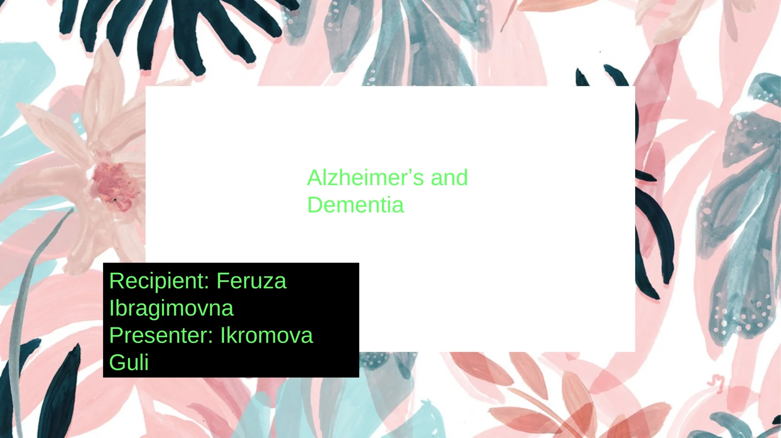 AlzheimerʼsandDementia