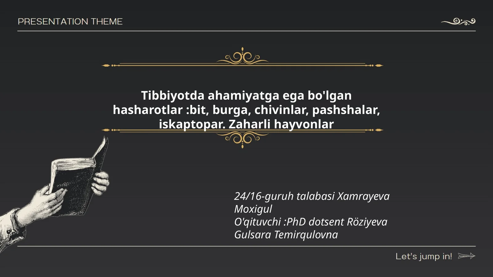 Tibbiyotda ahamiyatga ega bo'lgan hasharotlar