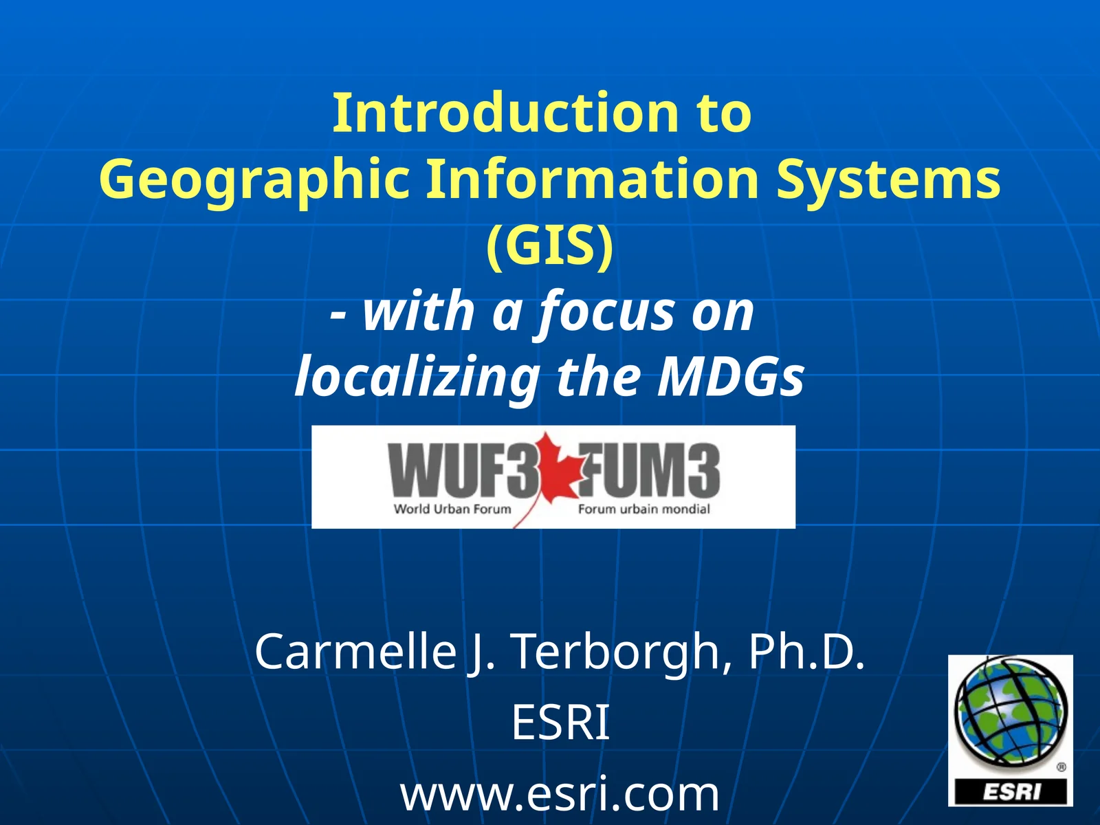 Introduction to Geographic Information Systems (GIS)