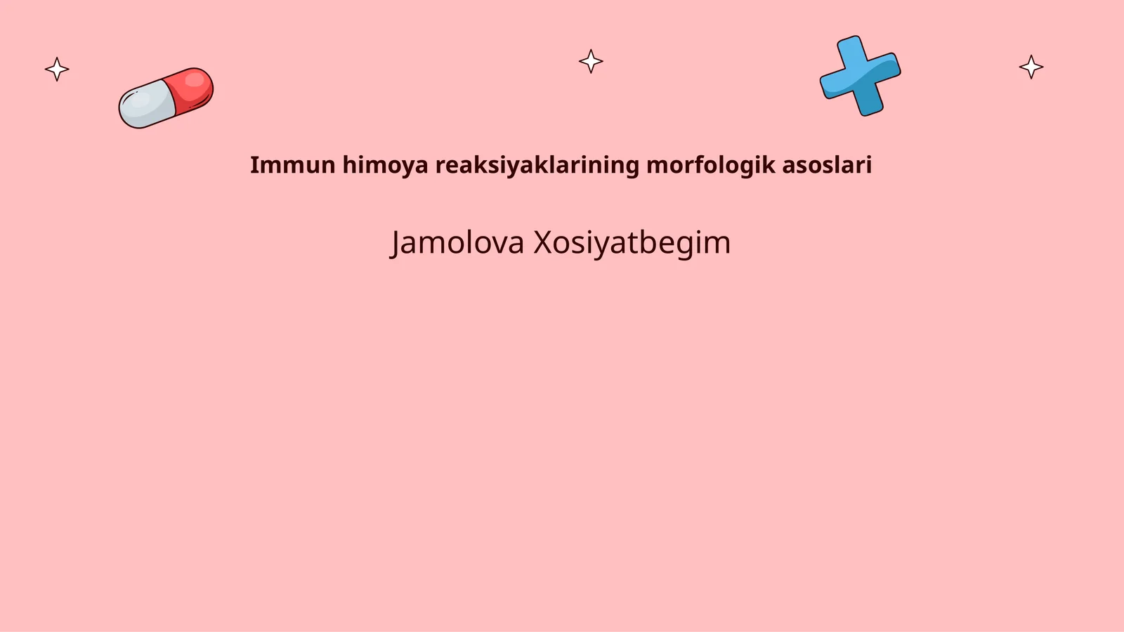 Immun himoya reaksiyaklarining morfologik asoslari