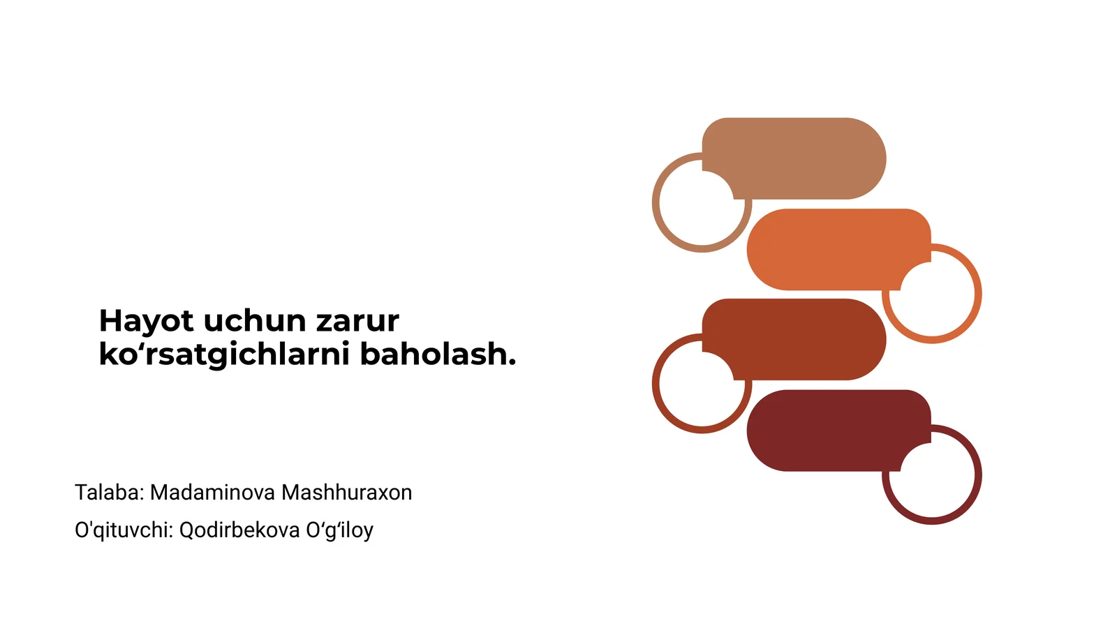 Hayot uchun zarur koʻrsatgichlarni baholash