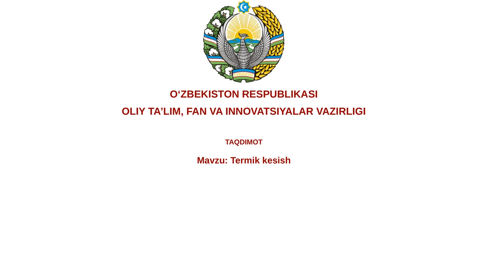Termik kesish