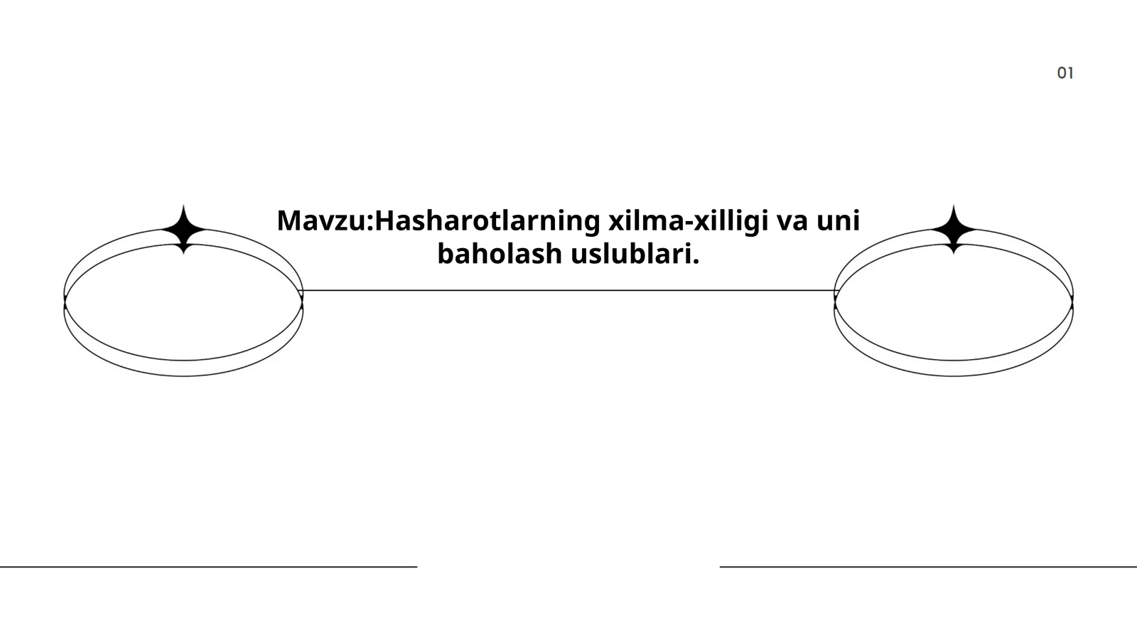 Hasharotlarning xilma-xilligi va uni baholash uslublari