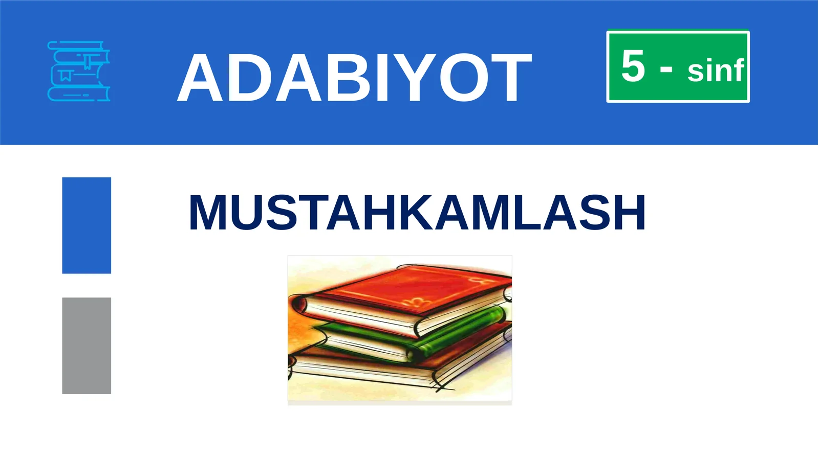 5-sinf Adabiyot fanidan Zulmat ichra nur mavzusini mustahkamlash taqdimot