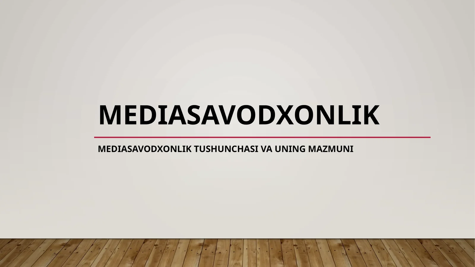 Mediasavodxonlik