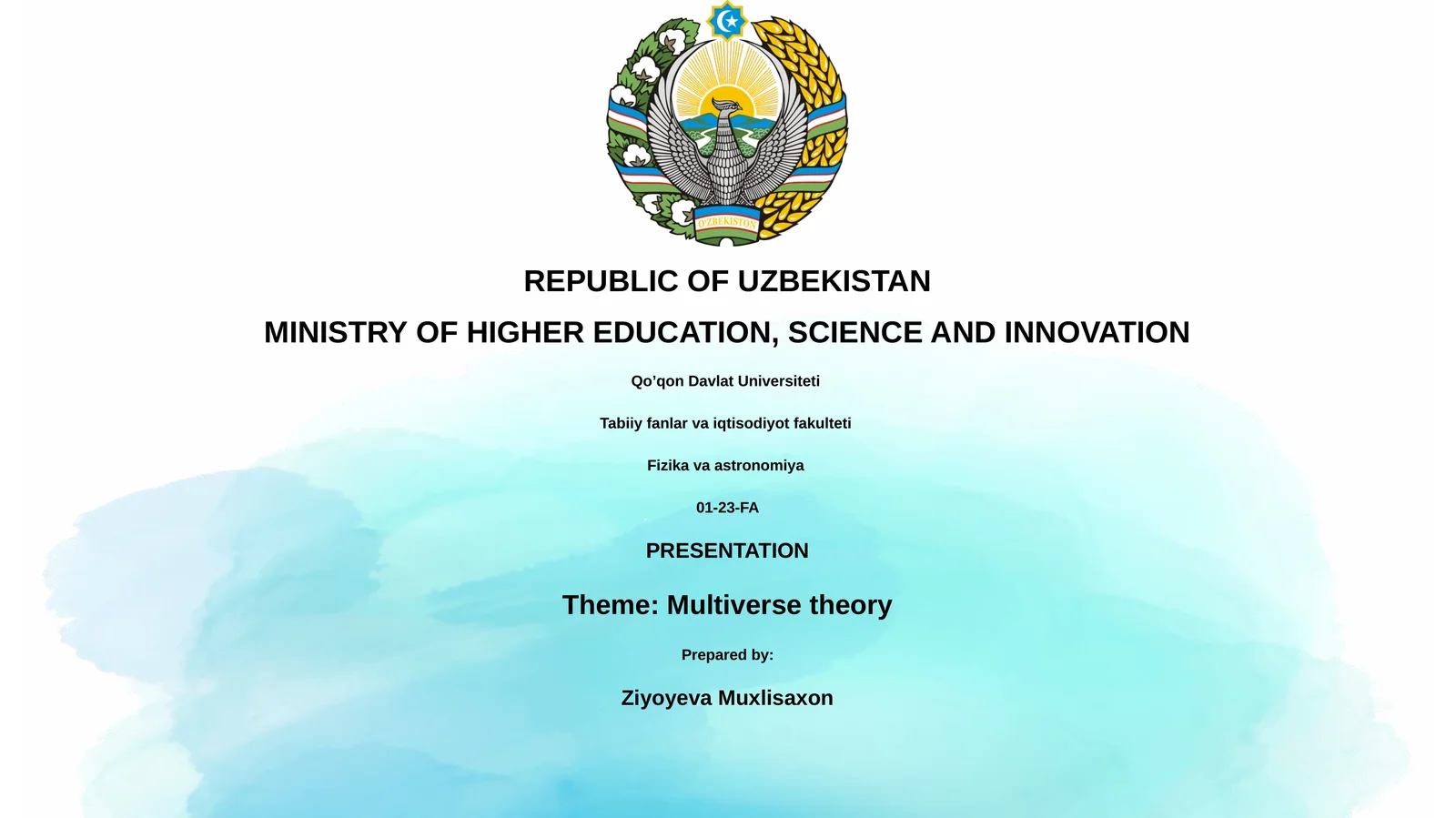 Multiverse theory