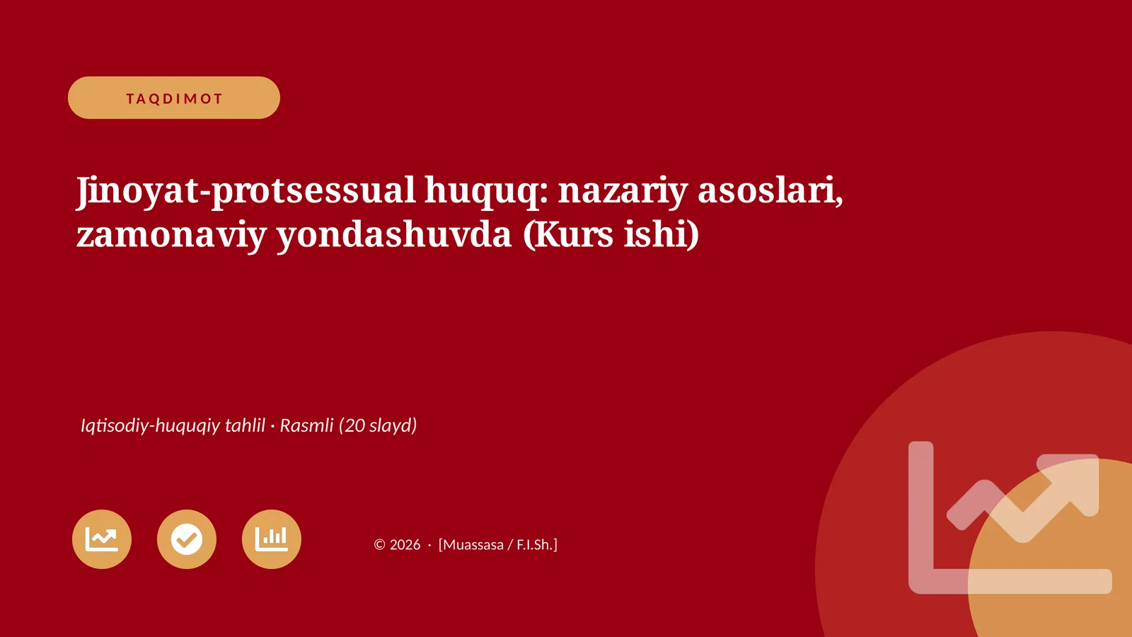 Jinoyat-protsessual huquq: nazariy asoslari, zamonaviy yondashuvda (Kurs ishi)