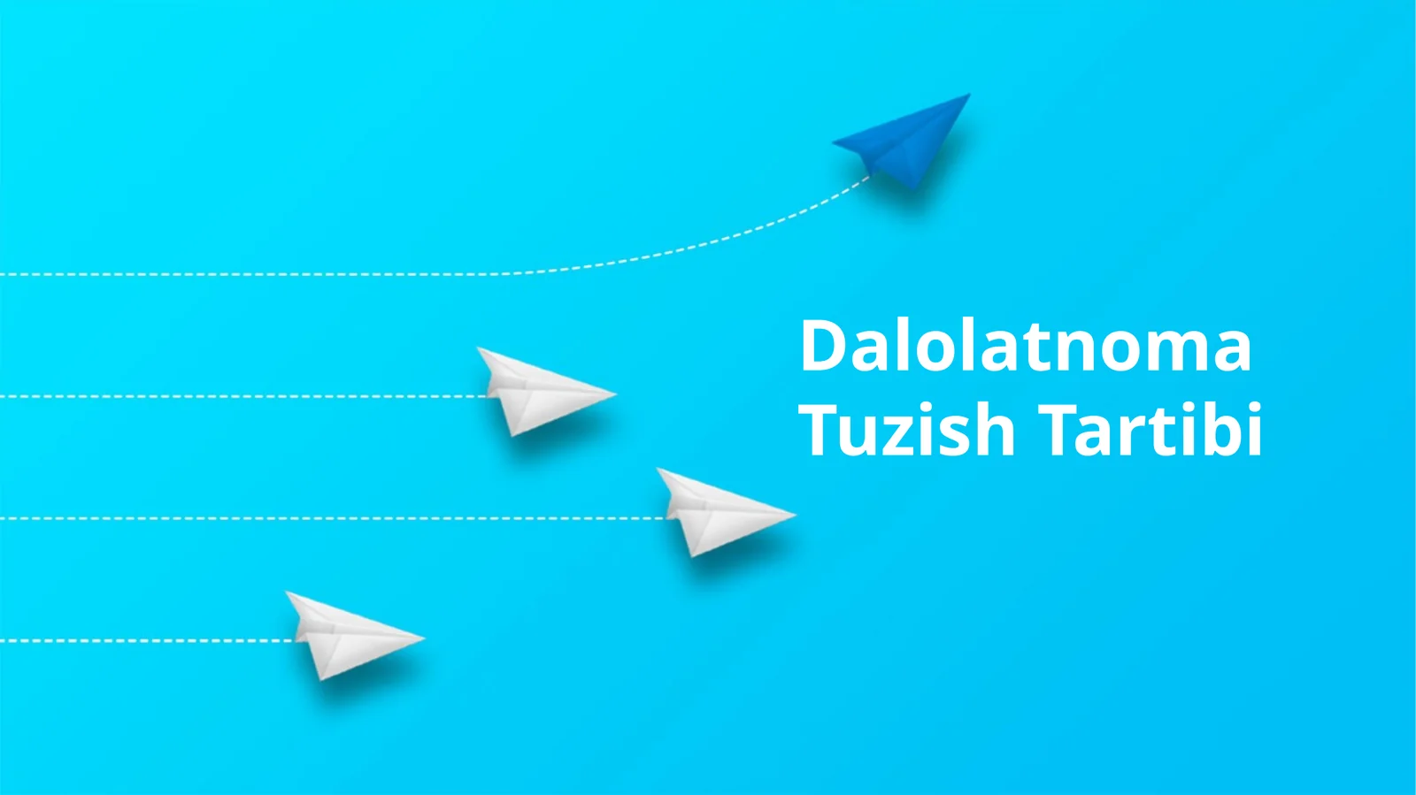 Dalolatnoma Tuzish Tartibi