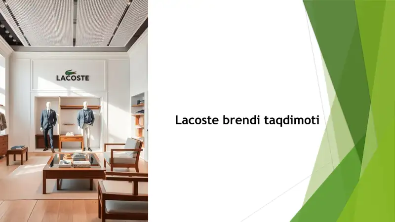 Lacoste brendi taqdimoti.