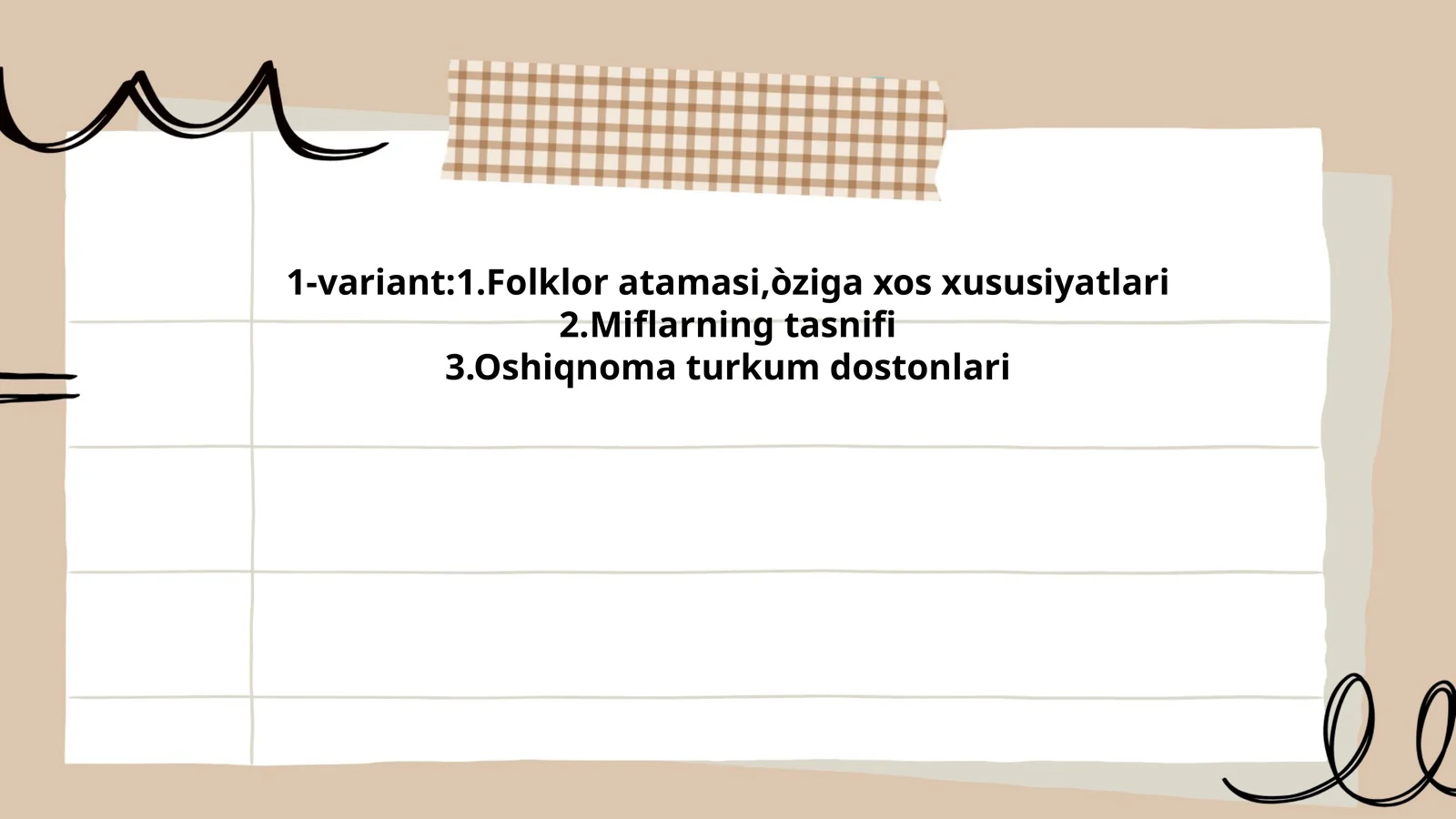 Folklor atamasi va uning etimologiyasi