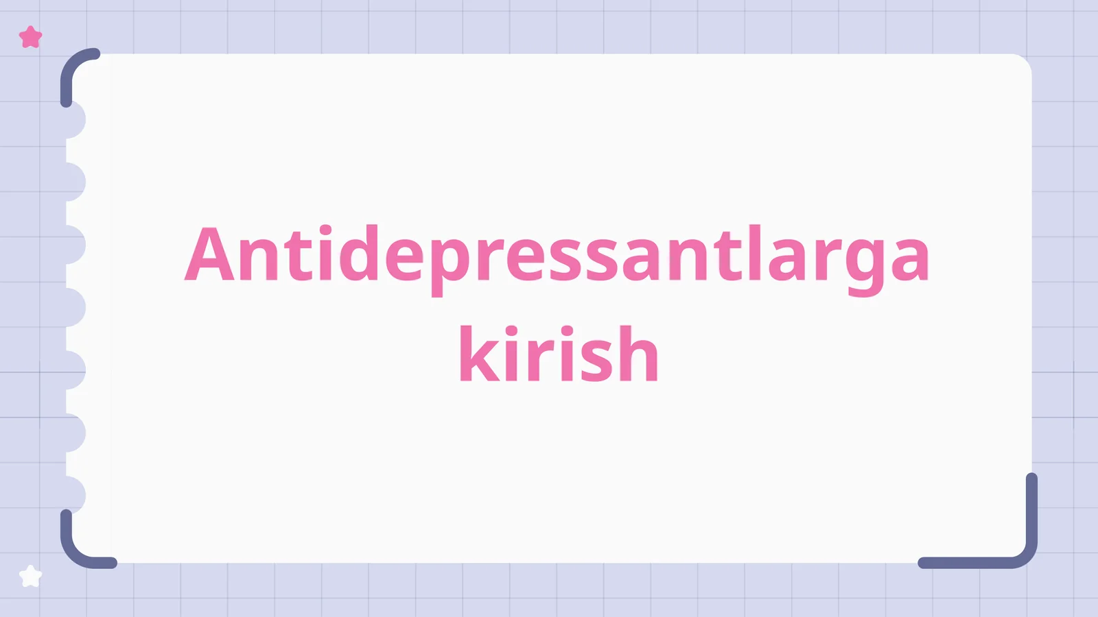 Antidepressantlarning turlari
