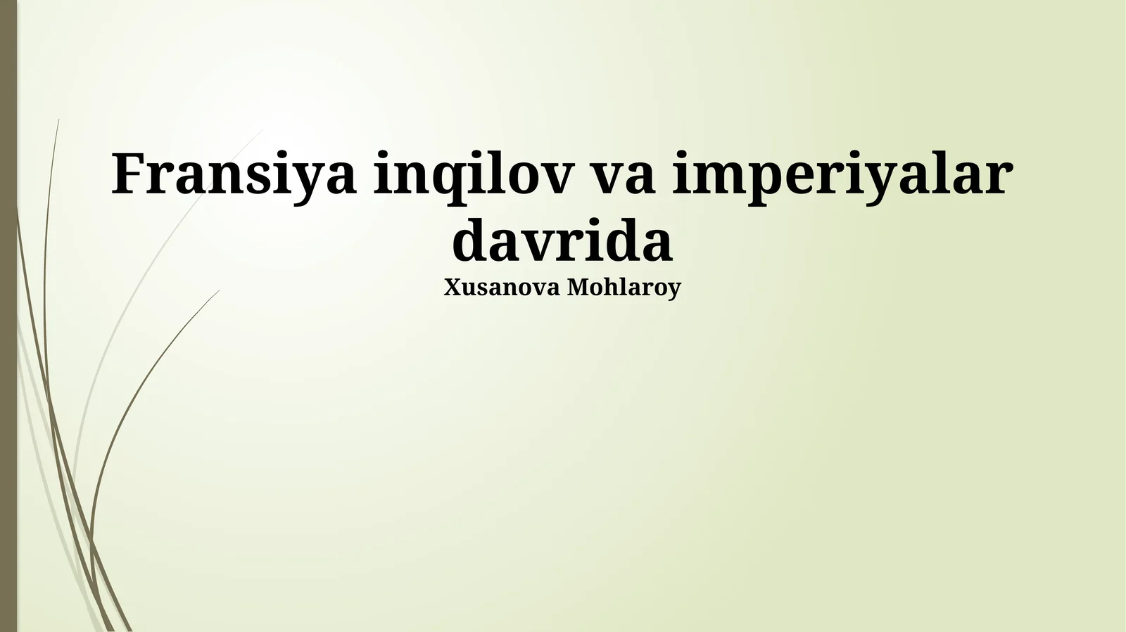 Fransiya inqilov va imperiyalar davrida