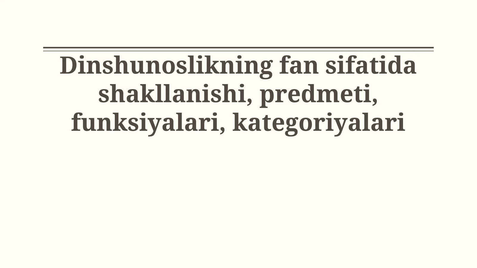 Paleontologiyaning fan sifatida shakllanishi, predmeti, funksiyalari, kategoriyalari